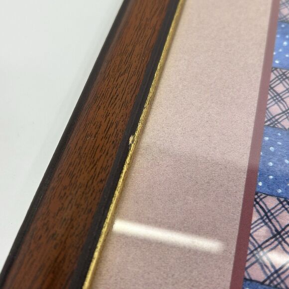 Vtg Homco Home Interiors Love Is Homemade Picture Hearts Robbin Allen Quilt - Picture 13 of 14